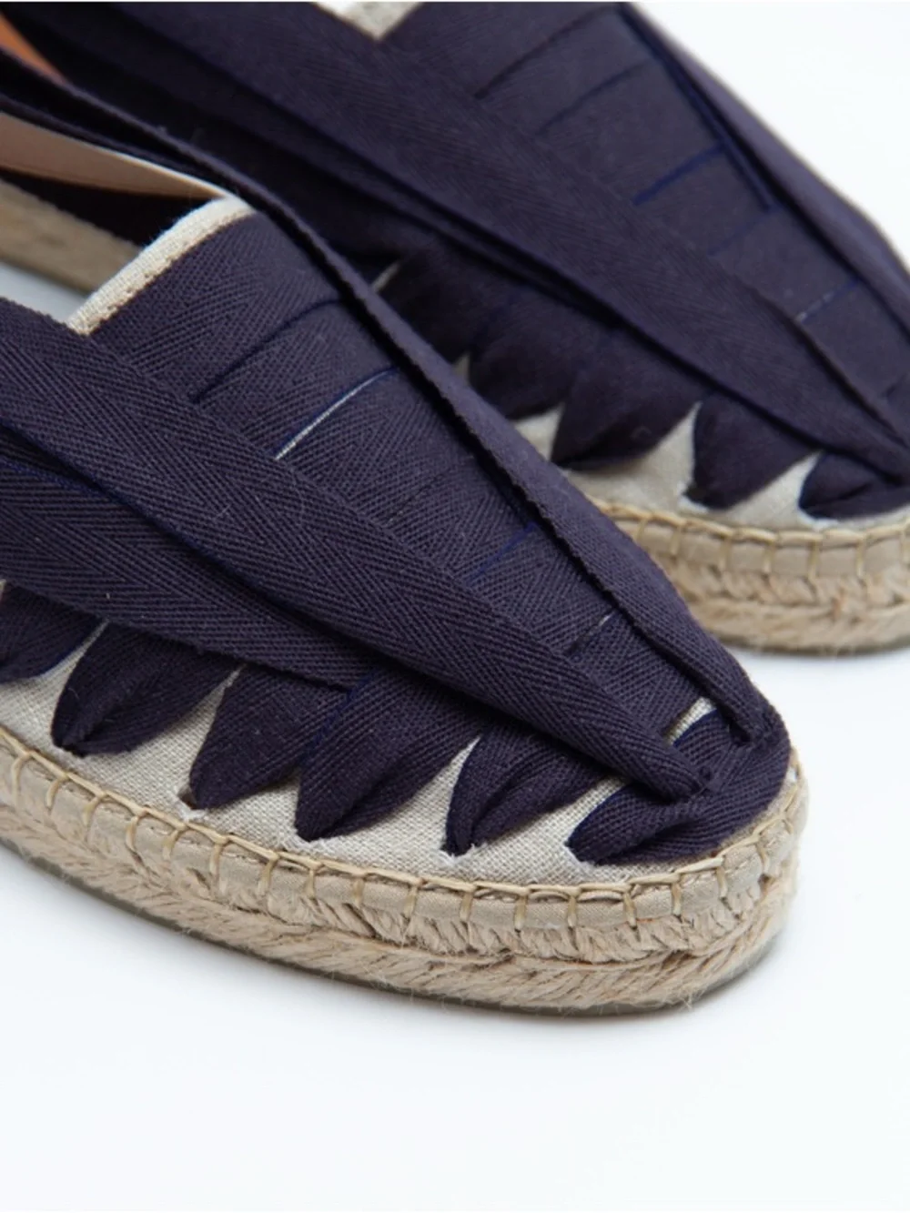Naguisa Soc Ribbon Espadrille in Navy EU 41 US 8.5 Made in Spain